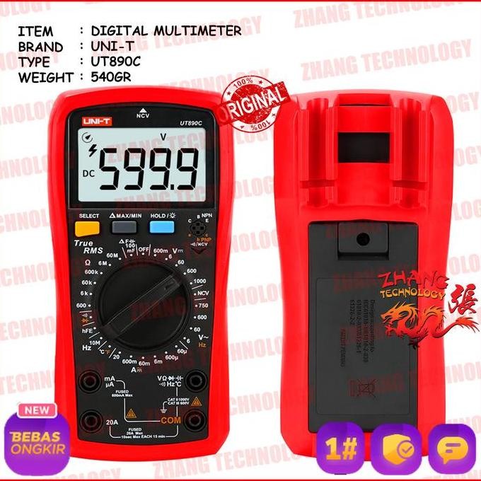 new  Multitester Avometer Digital UNI-T UT890C+ UT890C UT890 C UT 890C 890