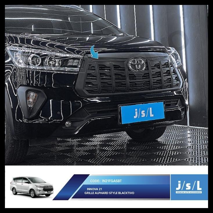 TERBARU GRIL INNOVA REBORN 21 FRONT GRILLE ALPHARD BLACKTIVO PHANTOM BLACK 