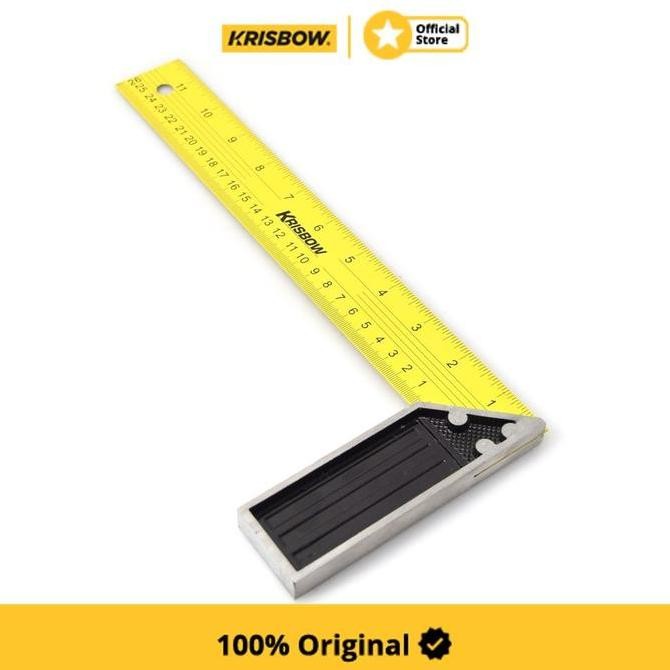 

new !!! Krisbow Try Square Penggaris Siku Besi 30 Cm Lrtsq12