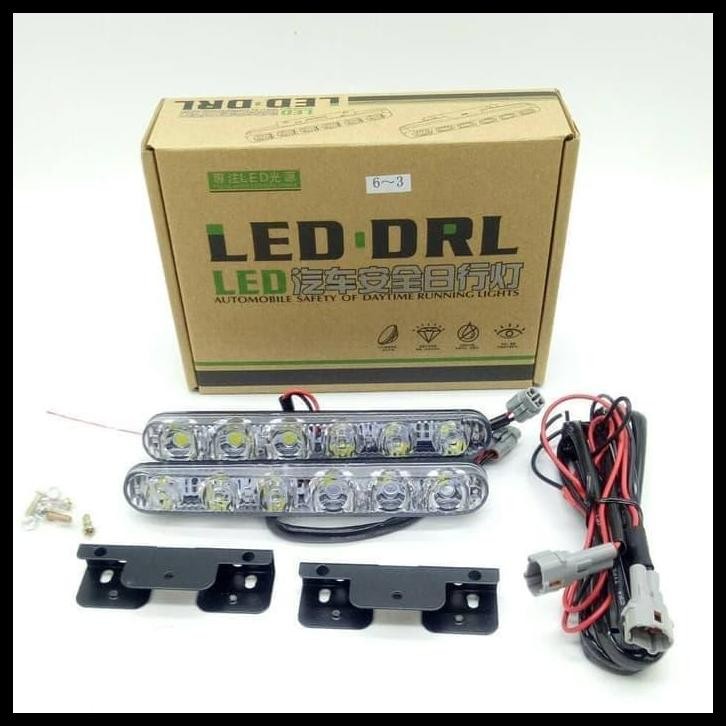 DISKON LAMPU LED DRL 6 TITIK MOBIL ALL NEW XENIA 