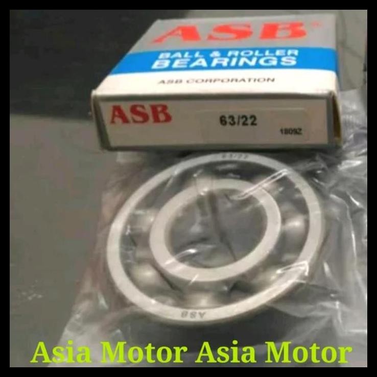 GRATIS ONGKIR BEARING 63/22 ASB LAHER BERING 63 22 ASB 63-22 UKURAN 22 X 56 X 16 MM 