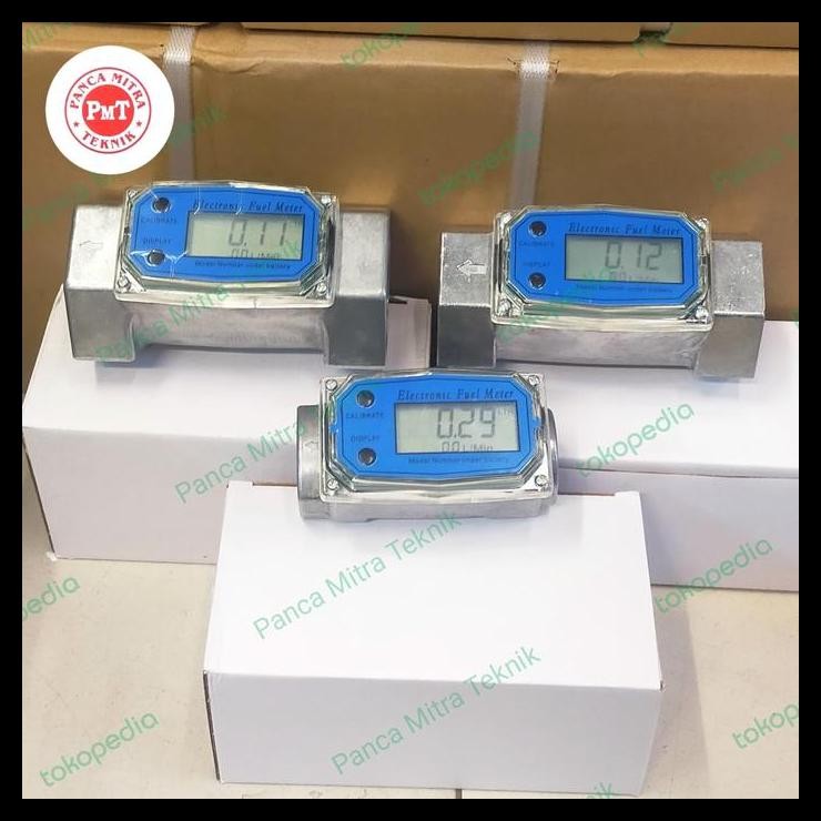 TERMURAH FLOWMETER 1" INCH DISPLAY LCD DIGITAL / FLOWMETER DIGITAL TUBING 