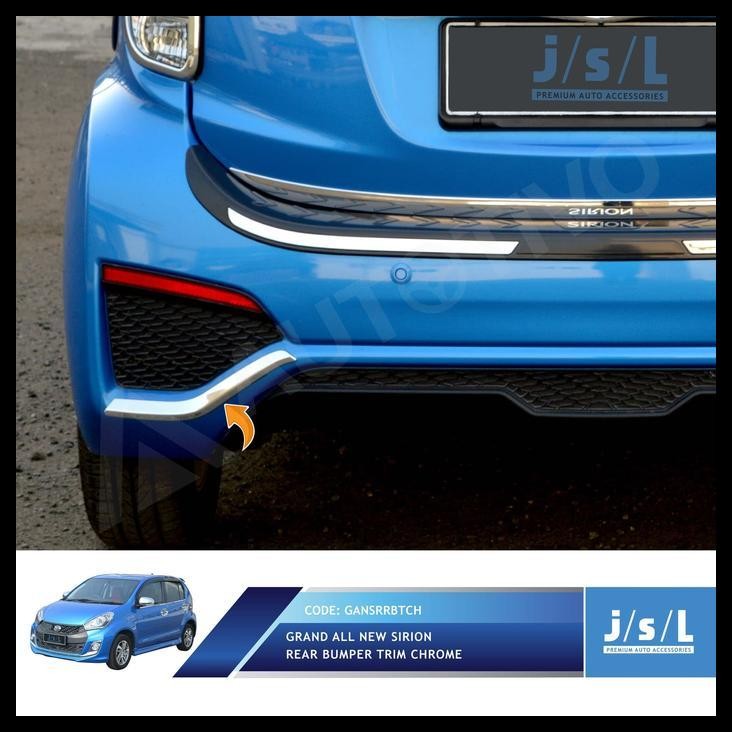 BEST DEAL GRAND ALL NEW SIRION LIST BUMPER BELAKANG JSL/REAR BUMPER TRIM CHROME 