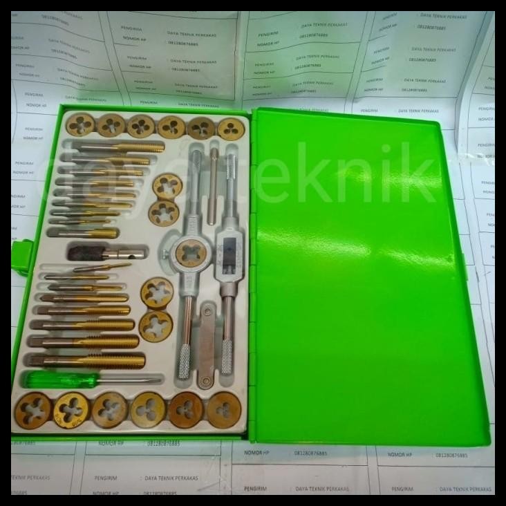 DISKON DT SENAI & TAN SENAI SET TEKIRO 40PC - TAP END DIES TEKIRO 40PC - SENAI