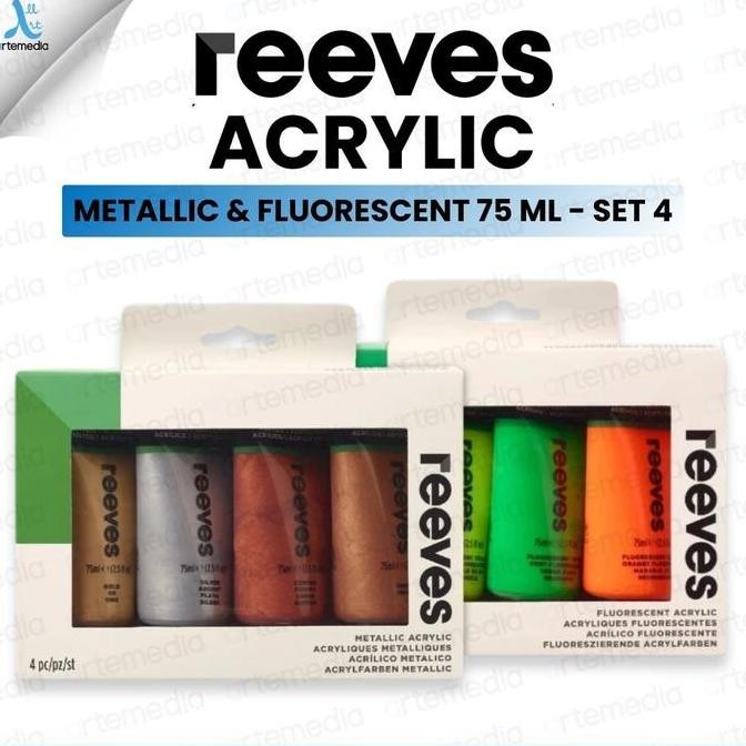 

Cat Akrilik Reeves Artists 4X75Ml Acrylic Color Paint Set