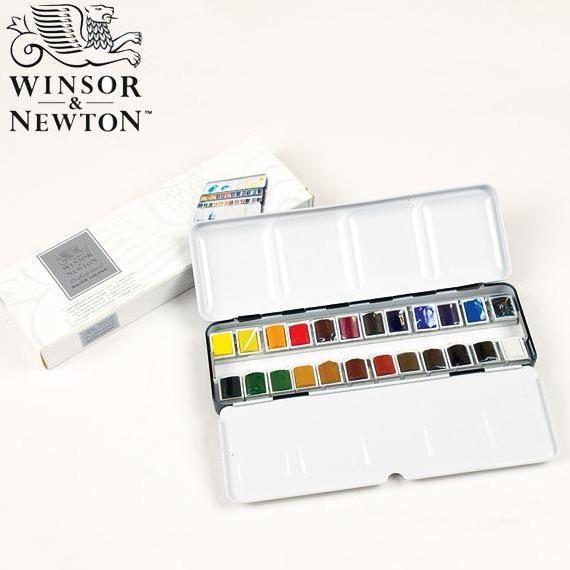 

Winsor & Newton Professional Water Colour Metal 24 Half Pans