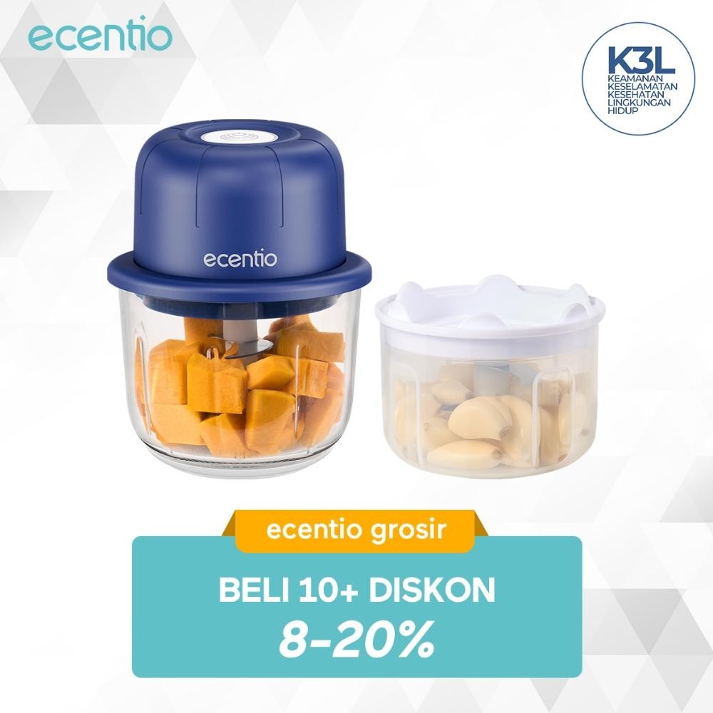 grosirecentio Kaca Mini Chopper Blender electric garlic masher multifunctional food processor Bumbu 
