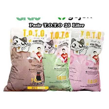 Pasir Toto 25 Liter Pasir Kucing Wangi Gumpal