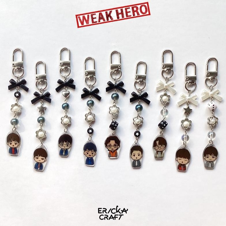 KEYCHAIN WEAK HERO CLASS 1 KDRAMA GANTUNGAN KUNCI KEYCHAIN BAG YEON SI EUN AHN SU HO OH BEOM SEOK WE