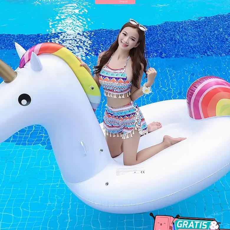 Ban Renang Aesthetic Unicorn Kter Besar Pelampung Duduk Dewasa