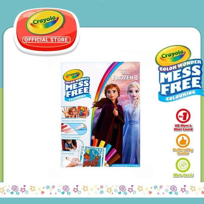 

Set Mewarnai Crayola Color Wonder Frozen 2 Foldalope