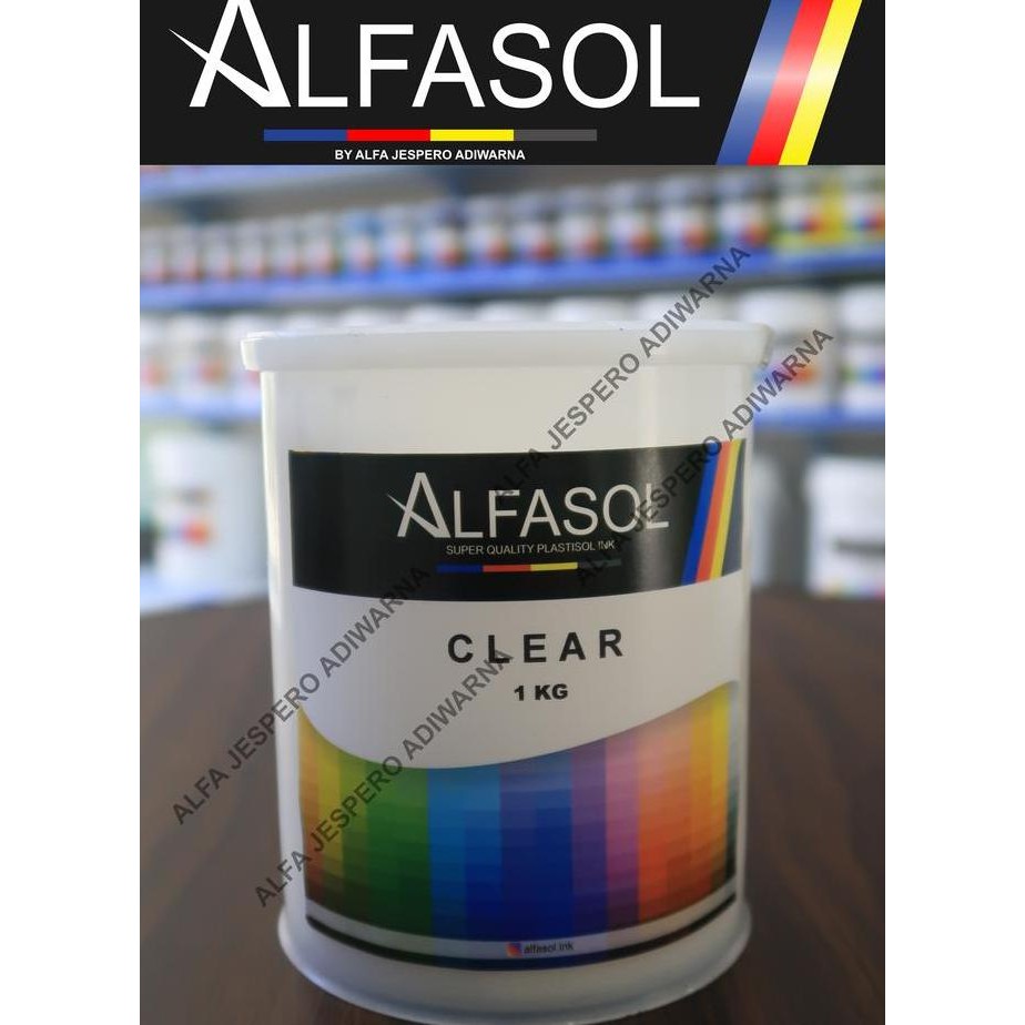 Alfasol Clear 1 Kg, Tinta Sablon Plastisol