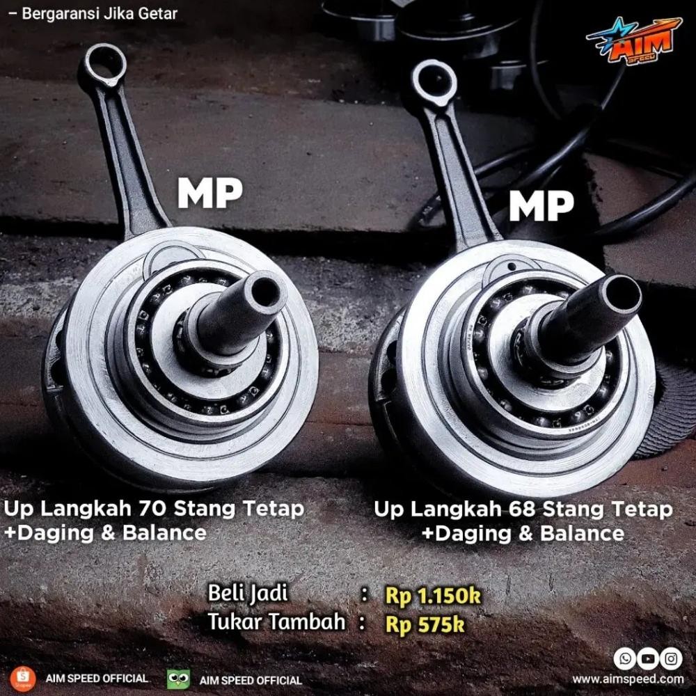 KHUSUS TUKAR TAMBAH Askruk MP L68 atau L70 stang Tetap Kruk As Megapro Langkah 68 70 AIM SPEED