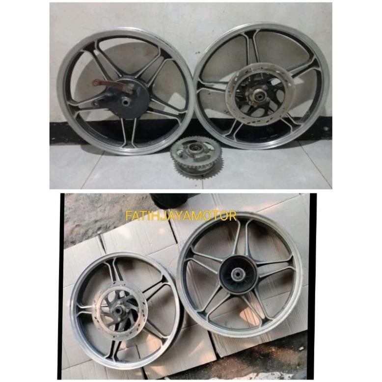 VELG SUZUKI THUNDER 125 DEPAN BELAKANG UKURAN 18 ORINAL