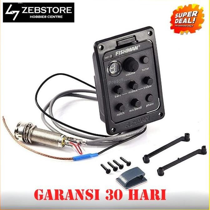 EQUALIZER PREAMP FISHMAN PRESYS MIC BLEND TUNER ORIGINAL DAN TERPERCAYA