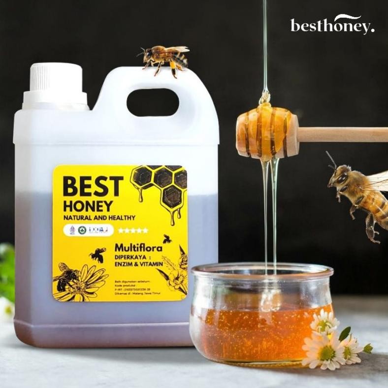

[Kecil Best Honey Madu Asli Multiflora 1 Kg / 500Gr Gh-56