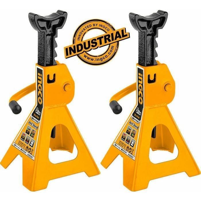 Ingco Jack Stand 3 Ton Hjs0301 2 Pcs Set Dongkrak Jackstand Original Dan Terpercaya