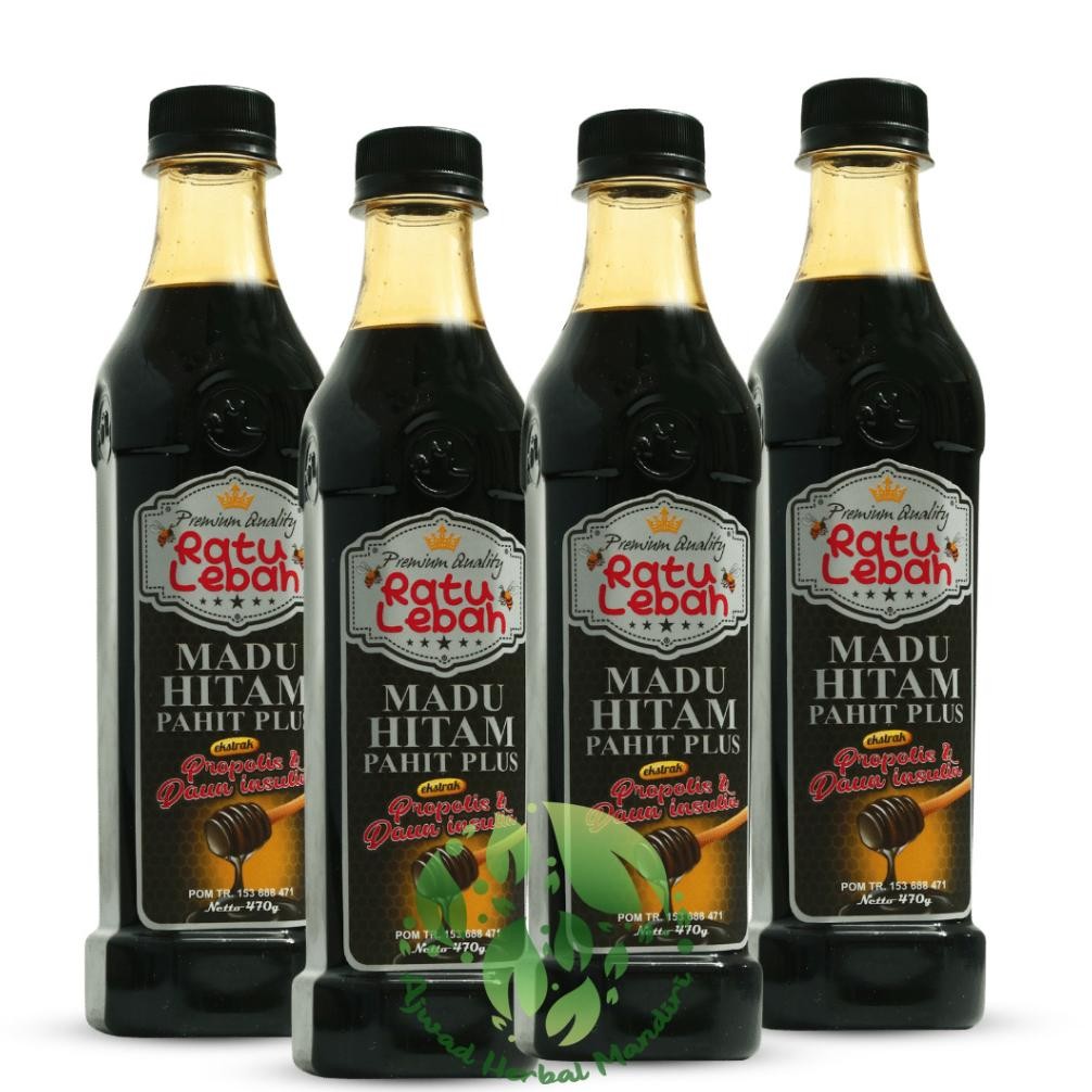 

Paket 4 Pcs Madu Hitam Pahit Plus Propolis Ratu Lebah 470Gr Obat Diabetes Kolesterol Asam Urat Darah Tinggi
