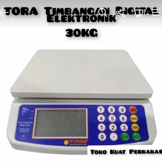 Tora Timbangan Digital Electronik / Timbangan Buah Meja 30Kg