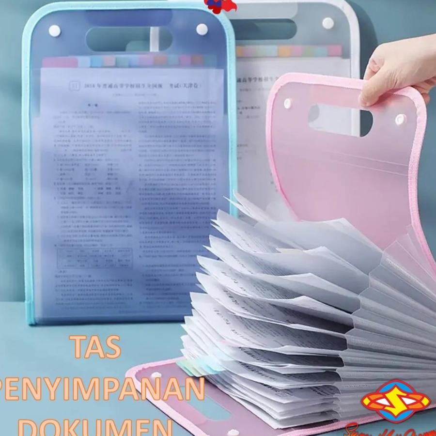 

Tas File Handle Warna Transparan Anti Air Multi Layer Folder Tas File 13 Sekat Map Tas Dokumen A4 Folder Map Kerja Document