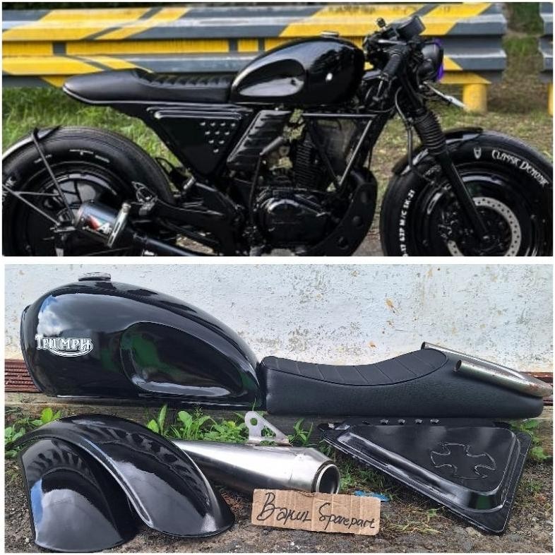 Paket motor custom japstyle paket tangki cat custom japstyle