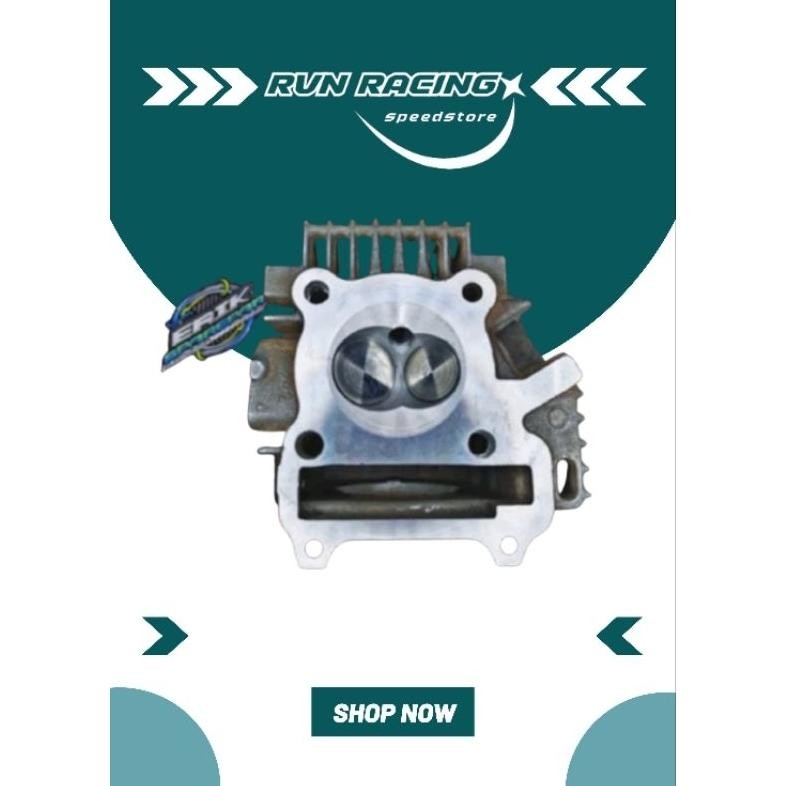 CYLINDER HEAD JUPITER Z VEGA R NEW RUBAH SUDUT 28/24 BORE UP JUPITER VEGA R