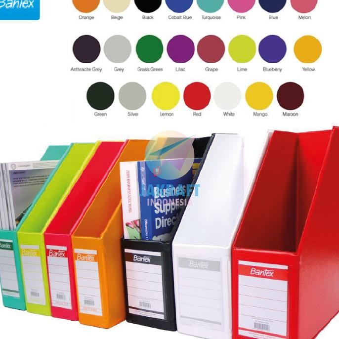 

1 Pcs Magazine Box File Bantex 4011 Pvc F4 Folio Besar 10 Cm Fc Kotak Stand Tempat Dokumen Koleksi Warna Lengkap