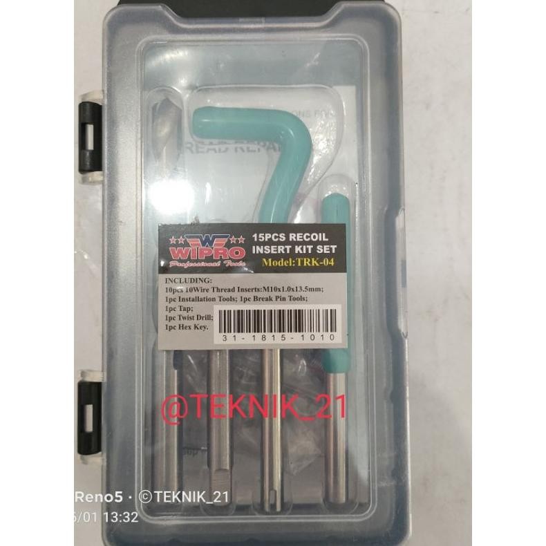 RECOIL M10 x1 WIPRO RECOIL SET WIPRO M10 UNTUK BAUT 14