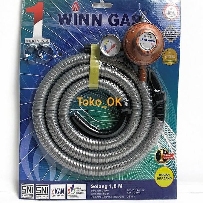 Selang Gas Winn Gas, Selang Gas+Regulator Winn Gas
