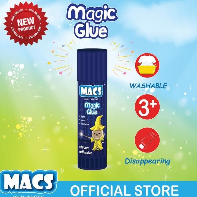 

Macs Fun Glue Stick + Pensil Warna 12 Warna Bundle Alat Tulis Anak