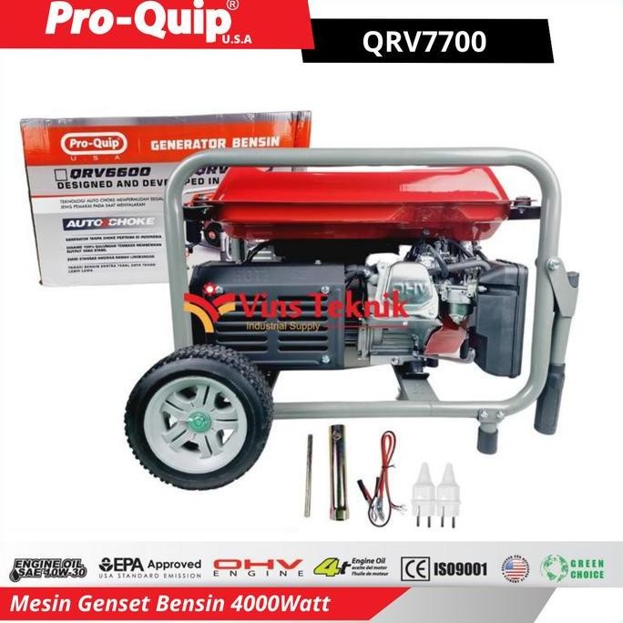 Mesin Genset Bensin 4000Watt Generator Qrv 7700 Proquip Qrv7700