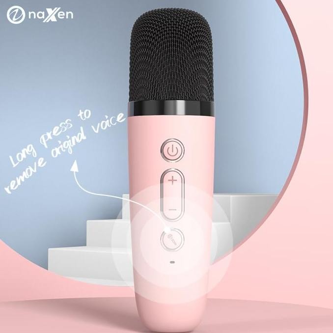 Speaker Karaoke Bluetooth Naxen P2 Mini + Mic Extra Bass Portable