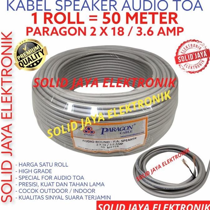 Kabel Speaker Toa Corong Paragon 1 Roll Kabel Audio Pa Specialist