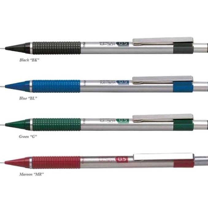 

ZEBRA M301 Mechanical Pencil Bodi Stainless Steel - Pensil Mekanik Premium