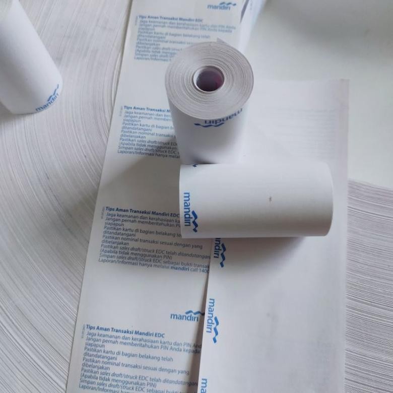 

Kertas Thermal EDC Mandiri 57x30 untuk Printer 58 Struk Kasir