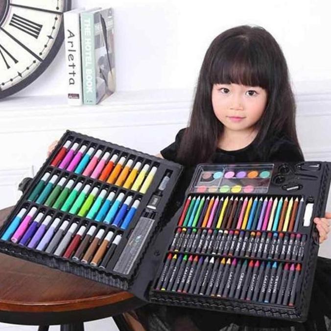 

150 Pcs Art Set Pensil Warna Crayon - Alat Gambar Lukis Lengkap