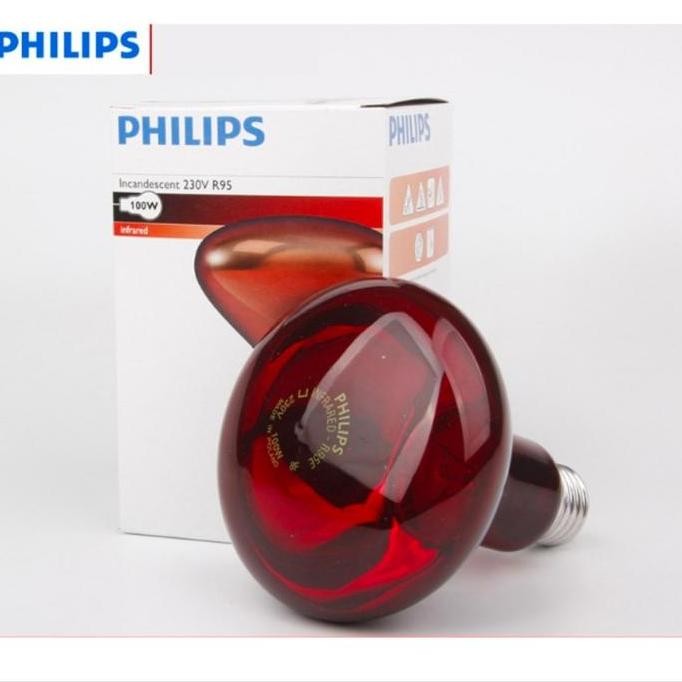 Lampu infrared 100w terapi 100 watt philips