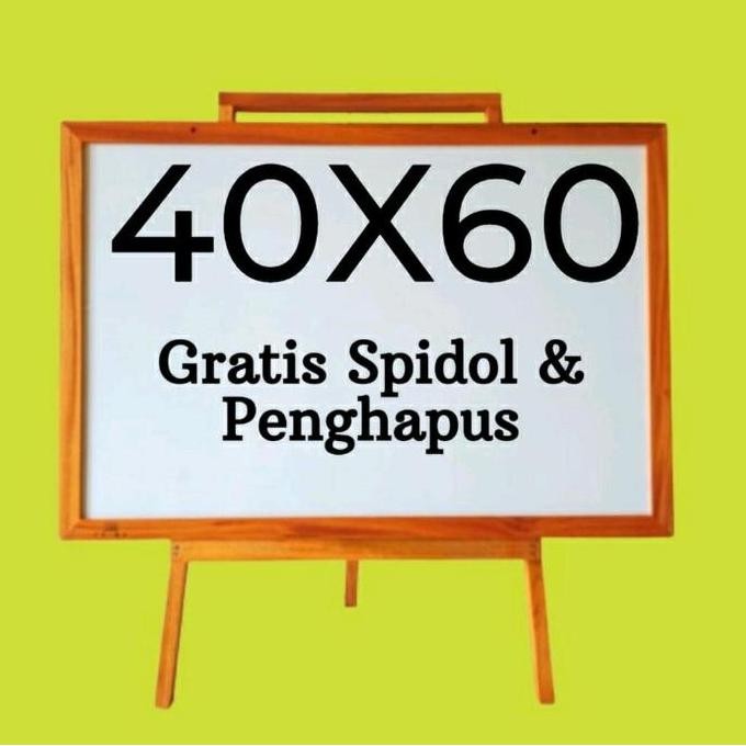 

Papan Tulis Anak // Papan Whiteboard Ukuran 40X60Cm New Stok