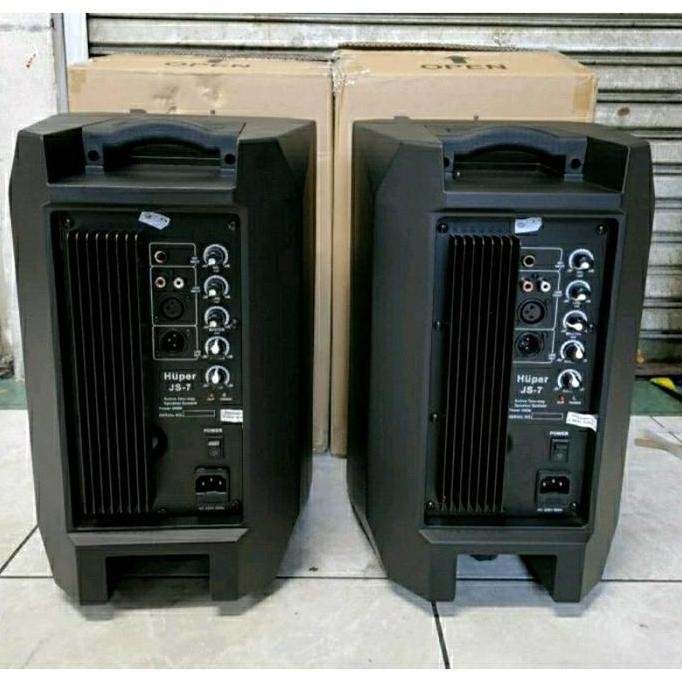 Speaker Aktif 8 Inch Huper Js7 Original Full Range Bass Power