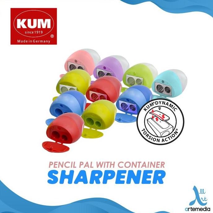 

Rautan Pensil KUM Pencil Pal Sharpener dengan Wadah & Penutup Lubang