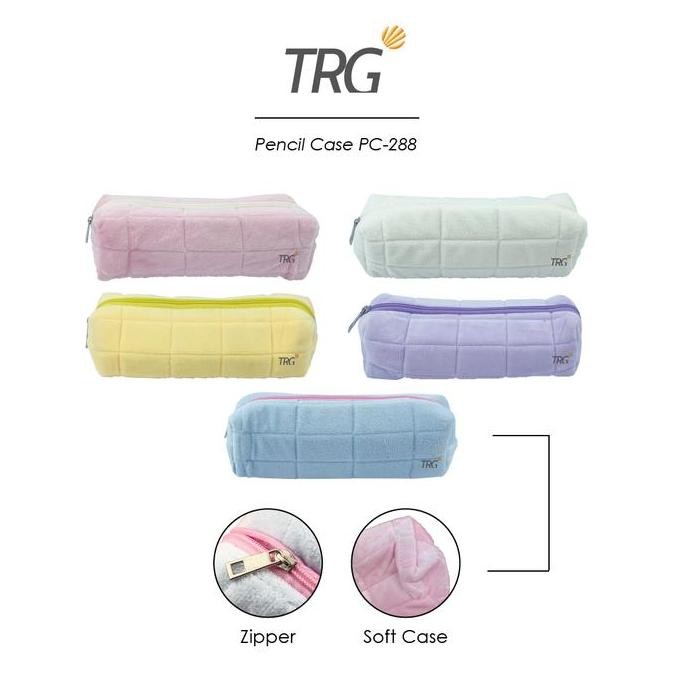 

TRG Soft Pouch Tempat Pensil Bulu Lembut Zipper PC-288 Kotak Pensil Alat Tulis