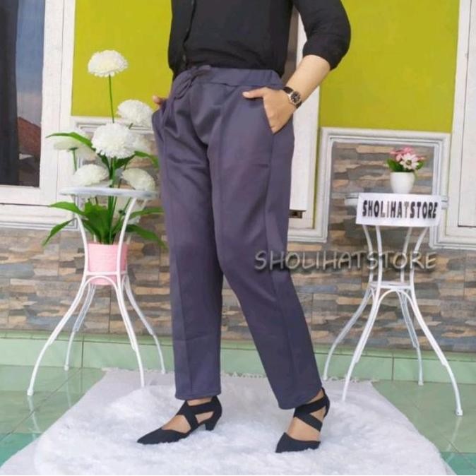 

Celana Scuba Big Size Wanita XXL Pensil Panjang Super Jumbo