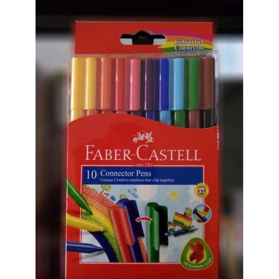 

Spidol Connector Pens - Faber Castell 10 / 20 / 30 Warna New Stok