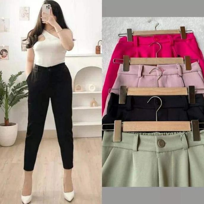 

Celana Wanita Model Pensil Basic Pants Scuba Premium Tebal Import