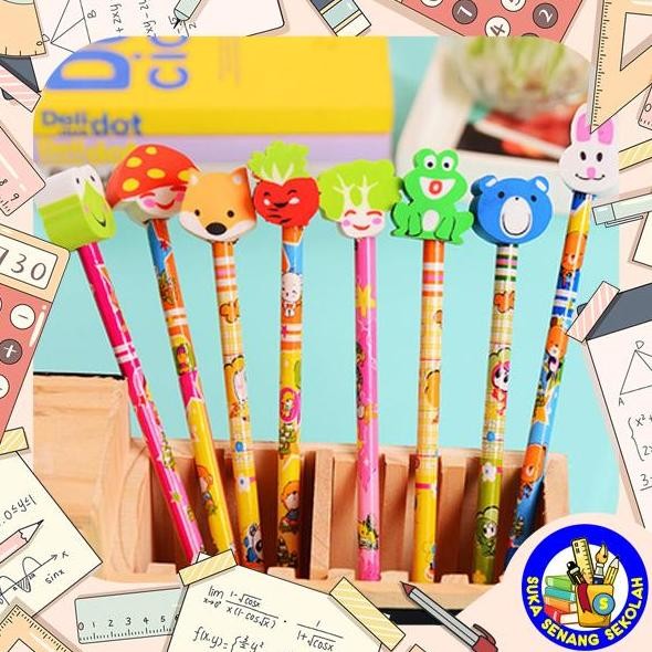 

Pensil Raut Motif Kartun (Selusin) S8003 | Pensil Kayu Anak Sekolah