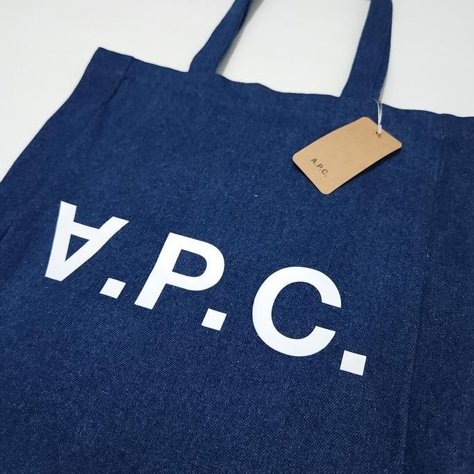 Tas Apc Tote Bag Denim Unisex