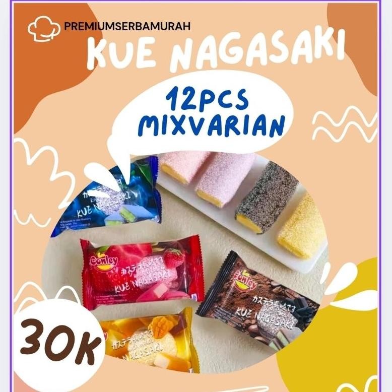 

LM PROMO !! KUE NAGASAKI CONLEY || SOFT CAKE JAPAN MIXVARIAN