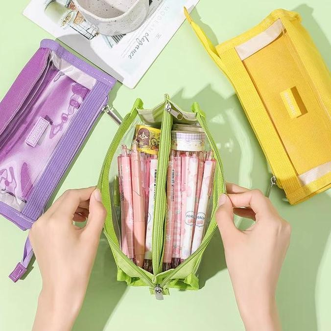 

OMYGOOSE Tempat Pensil Anak Sekolah Pencil Case Kawaii Pouch Alat Tulis Lucu