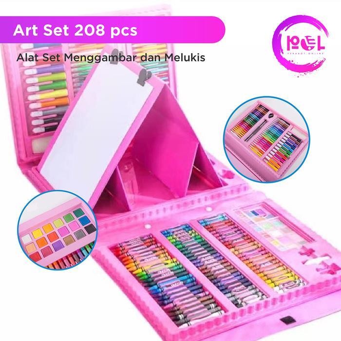 

EMS [POL] COD Crayon Set 150 & 208 pcs | Pensil Warna | Alat Tulis | Krayon Mewarnai