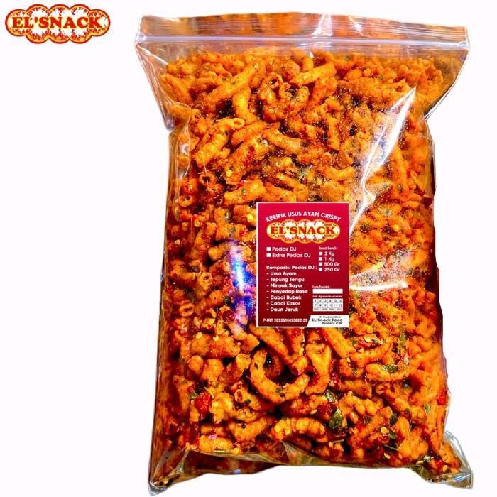 

RKM Usus Crispy 1KG / 1KG keripik Usus Ayam Bumbu Pedas cikruh Daun Jeruk Snack Food Kripik